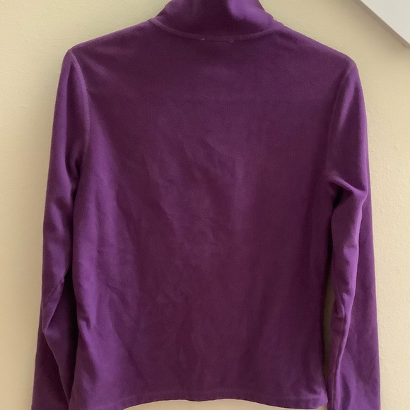 The North Face quarter zip purple fleece pullover size M. Very cozy and warm - Picture 2 of 5